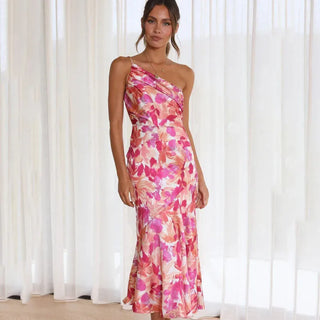 Yasmin | Damen Elegantes Sommer Cocktail Maxi Kleid